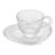 Kit 4 Xícaras para Café de Cristal Pérola Coração 85ml - La Palazzo | Loja de Decoração e Utensílios