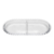 Petisqueira Oval com 2 Divisórias de Cristal Pérola na internet