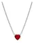 Collar Corazón Rojo Elevado