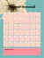 agenda floral rosa - tienda online