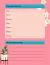agenda floral rosa en internet