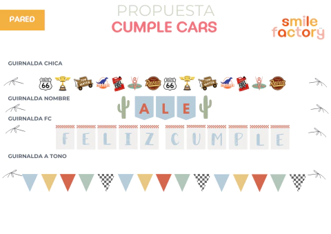 Guirnalda Grande Cars