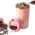 Vaso Termico Cafe Acero Inoxidable con Medidor de Temperatura 500ml Rosa