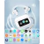 Auricular Bluetooth A9pro Touch y Display App Blanco
