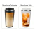 Vaso Termico Cafe Acero Inoxidable con Medidor de Temperatura 500ml Azul