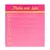 Bloco Adesivo Pink Vibes Lista (76x76/100fls) LEOARTE - comprar online