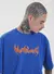 Camiseta Oversized Estampada Tribal (Azul Royal) na internet