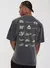 Camiseta Oversized Estampada Run (Estonado)