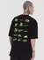 Camiseta Oversized Estampada Run (Preto)