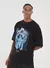 Camiseta Oversized Estampada Survivor (Preto) na internet