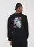 Camiseta Manga Longa Estampada Face (Preto)