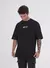 Camiseta Oversized Estampada Times (Preto) - comprar online