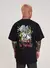 Camiseta Regular Estampada Get Rich (Preto)