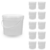Imagem do Balde 1.8 Litros Branco com Tampa Lacre - Kit 10 Peças
