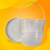 Balde 2.2 Litros Transparente com Tampa Lacre - Kit com 25 unidades - loja online