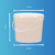 Balde 1.8 Litros Branco com Tampa Lacre - Kit 10 Peças na internet