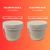 Balde 2.2 Litros Branco - Kit 20 peças - Nastripack Atacadista