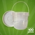 Balde 2.2 Litros Transparente com Tampa Lacre - Kit com 100 unidades na internet