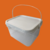Balde 2.4 Litros Retangular Transparente - Kit 40 Peças - Nastripack Atacadista