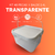 Balde 2.4 Litros Retangular Transparente - Kit 40 Peças - comprar online