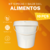 Balde 3.6 Litros com Tampa Lacre - Kit 10 Peças