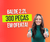 Balde 2.2 Litros Branco com Tampa - Kit 300 peças