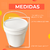 Balde 5 Litros Branco - Kit 10 Peças - loja online