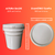 Balde 5 Litros Branco - Kit 20 Peças - comprar online