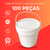 Balde 5 Litros Branco - Kit 100 Peças - comprar online