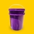 Balde Roxo para Acai com Tampa Lacre e Alça Resistente