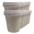 Pote 500 ml Branco com Tampa Lacre de Vedação BPA Free