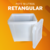 Pote 10 Litros Retangular com Tampa para Armazenar Alimento