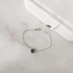 Pulseira Medalha Trevo - Prata 925