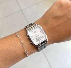 Relógio Casio analógico - Aço inoxidável - comprar online