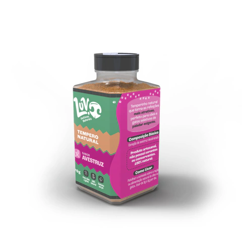 TEMPERO NATURAL DE AVESTRUZ 70G - LUV