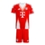 Kit Infantil Bayern de Munique I 25/26 - Adidas - Vermelho com detalhes em branco