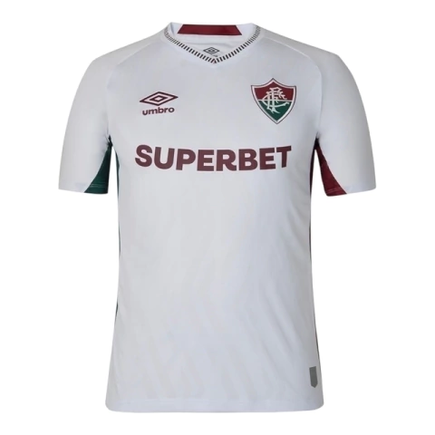 Camisa Fluminense II 25/26 - Torcedor Umbro Masculina - Branca com detalhes em verde e vermelho