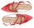 Sapatilha Anacapri Slingback Duas Tiras - Carmesin Store