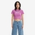 Camiseta Levis Cropped Graphic Popcorn Manga Curta