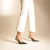 Scarpin Arezzo Couro Salto Alto Slingback – Elegância e Sofisticação - Carmesin Store