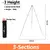 Campfire Tripod for Outdoors Cooking, Hanging Caldron - buy online