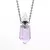Necklace with Natural Crystal Bottle Pendant (7 options) - online store