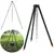Campfire Tripod for Outdoors Cooking, Hanging Caldron