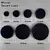 Obsidian Scrying Mirrors (6-20 cm) with Stand