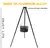Image of Campfire Tripod for Outdoors Cooking, Hanging Caldron
