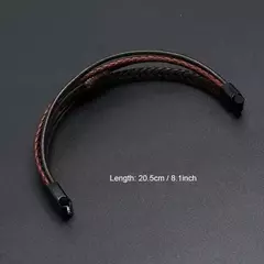 Banner de la categoría pulsera de cuero trenzada hombre.