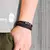 pulsera de cuero con bellas inscripciones celtas. - comprar online