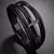 pulsera de cuero con aplicacion de metal religioso en internet