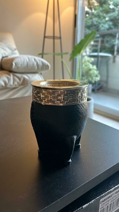Mate Imperial Croco Doble Virola de Alpaca Lisa