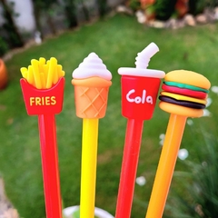 Caneta fofa Fast Food
